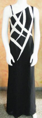 black dress with beading