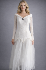 Vintage lace Christian Wedding Gown